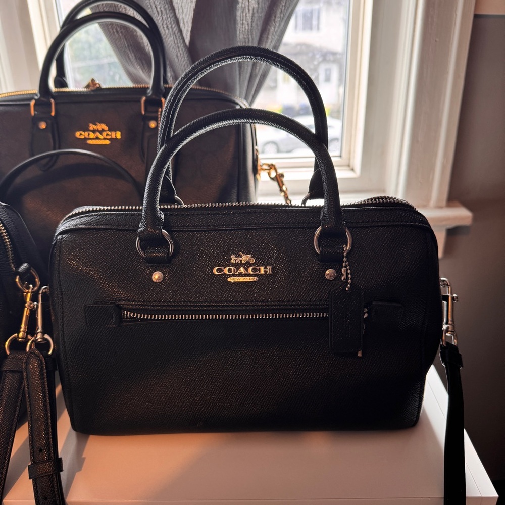 SOLD | Coach Rowan Satchel in Black